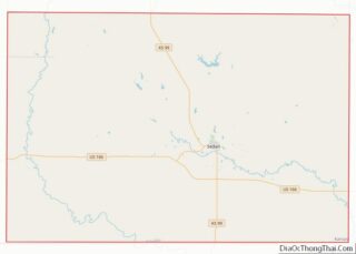 Map of Chautauqua County, Kansas