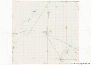 Map of Cherokee County, Kansas