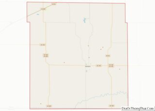 Map of Clark County, Kansas