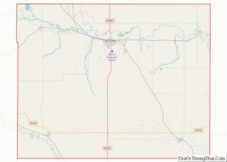 Map of Cloud County, Kansas