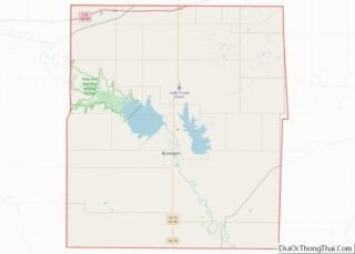 Map of Coffey County, Kansas