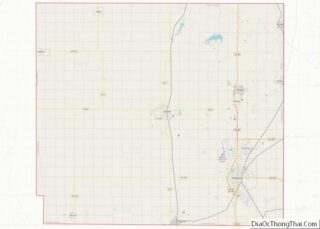 Map of Crawford County, Kansas