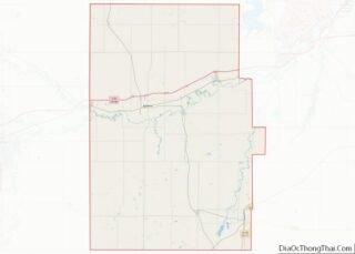 Map of Dickinson County, Kansas