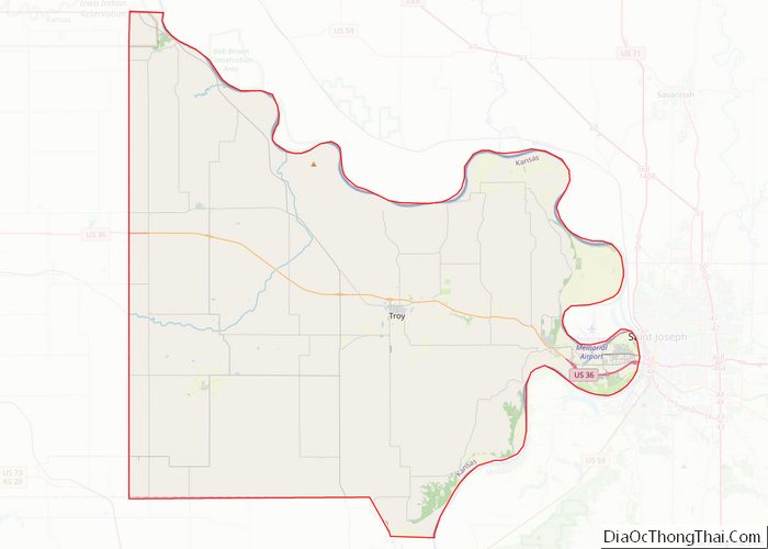 Map of Doniphan County