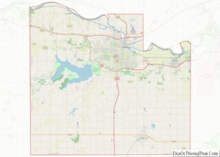 Map of Douglas County, Kansas