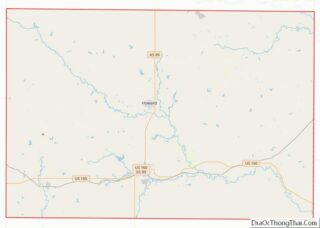 Map of Elk County, Kansas