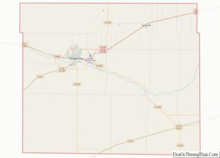 Map of Ford County, Kansas