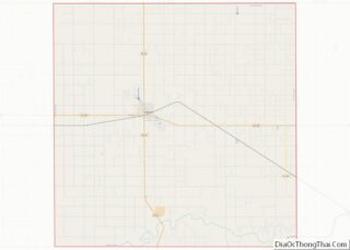 Map of Grant County, Kansas