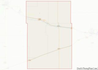 Map of Gray County, Kansas