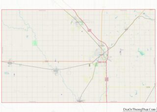 Map of Harvey County, Kansas