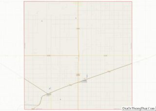 Map of Haskell County, Kansas