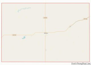 Map of Hodgeman County, Kansas