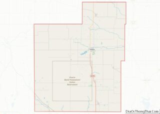 Map of Jackson County, Kansas