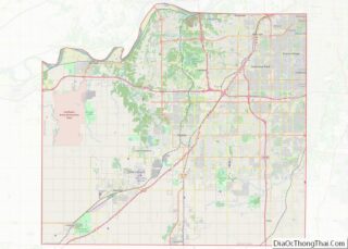 Map of Johnson County, Kansas