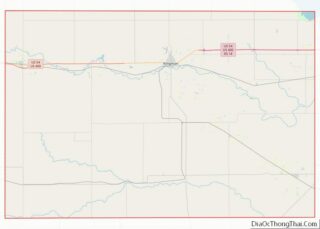 Map of Kingman County, Kansas