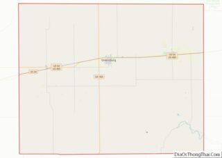 Map of Kiowa County, Kansas