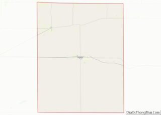 Map of Lane County, Kansas