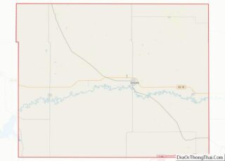 Map of Lincoln County, Kansas