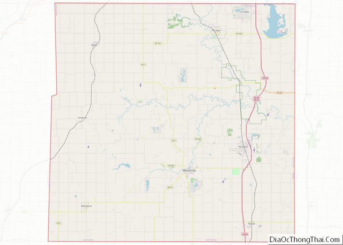 Map of Linn County