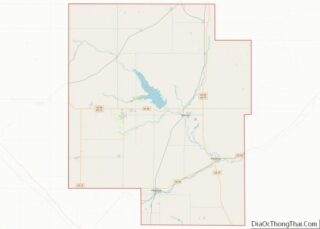 Map of Marion County, Kansas