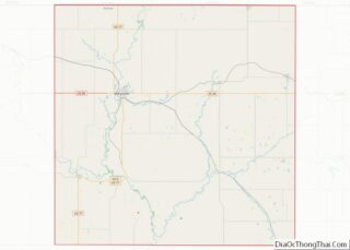 Map of Marshall County, Kansas