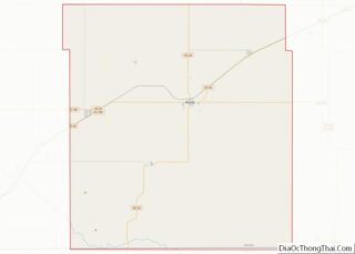 Map of Meade County, Kansas