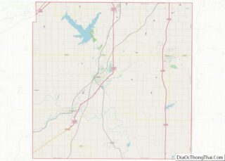 Map of Miami County, Kansas