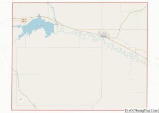 Map of Mitchell County, Kansas