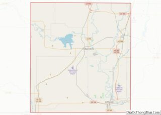 Map of Montgomery County, Kansas