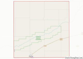 Map of Morton County, Kansas