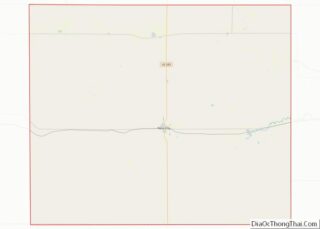 Map of Ness County, Kansas