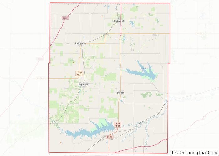 Map of Osage County