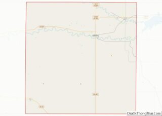 Map of Osborne County, Kansas