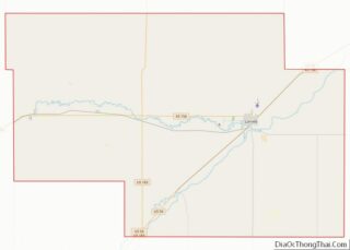 Map of Pawnee County, Kansas