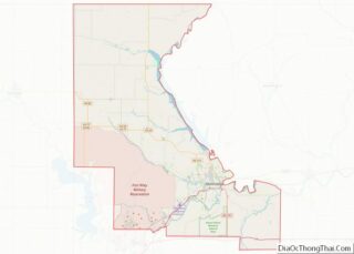 Map of Riley County, Kansas