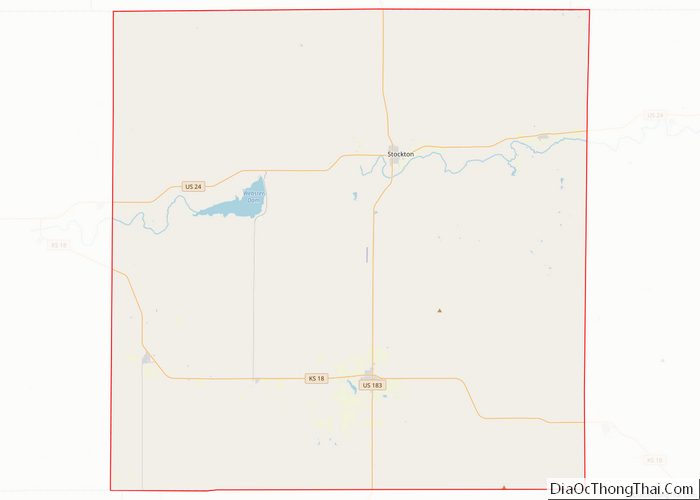 Map of Rooks County