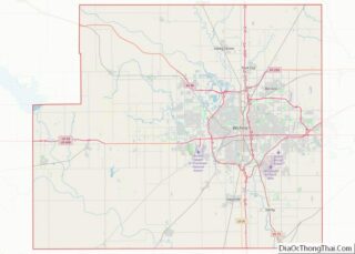 Map of Sedgwick County, Kansas