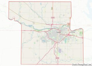 Map of Shawnee County, Kansas