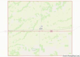 Map of Sherman County, Kansas