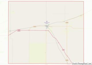 Map of Thomas County, Kansas