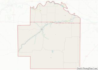 Map of Wabaunsee County, Kansas