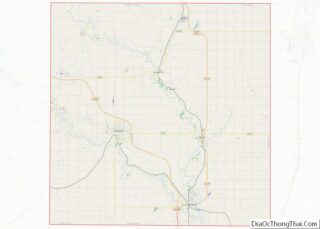 Map of Wilson County, Kansas