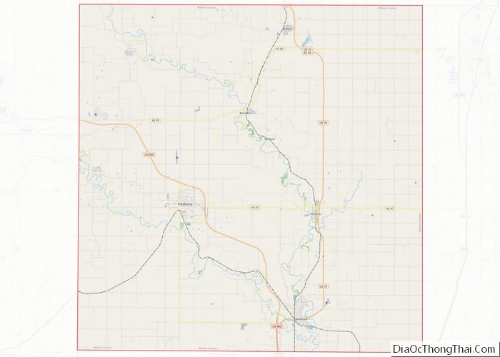 Map of Wilson County