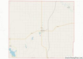 Map of Woodson County, Kansas