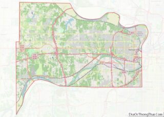 Map of Wyandotte County, Kansas