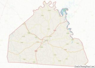 Map of Allen County, Kentucky