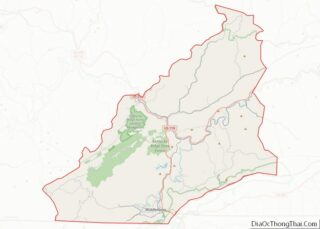 Map of Bell County, Kentucky