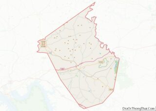 Map of Caldwell County, Kentucky