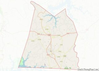 Map of Clinton County, Kentucky