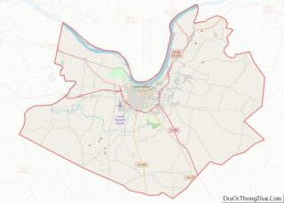 Map of Daviess County, Kentucky